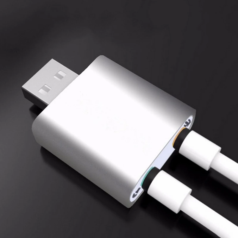 1 шт. мини Внешняя USB 2 0 7 CH Виртуальная Аудио Звуковая карта адаптер конвертер для