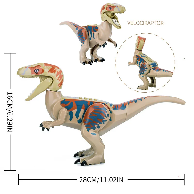 Мир животных Парк Юрского периода Динозавр барионикс Велоцираптор тираннозавр рекс фигурки строительные блоки игрушка для детей Подарки