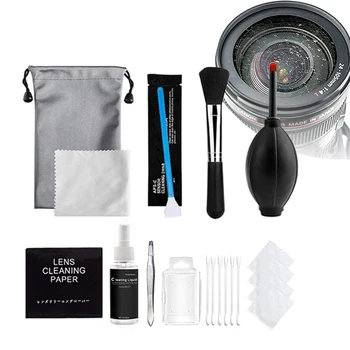 

Portable Mini Box Cleaning Tools Kit Camera Accessories Dust Removal For PC Phones Detergent Multipurpose Lens Brush Tweezers