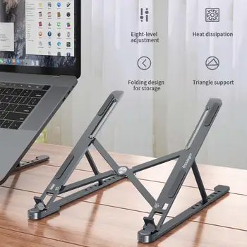 

Essager Adjustable Foldable Laptop Stand Holder For Macbook Pro Notebook Portable Aluminum Desk Table Base Bracket Support PC