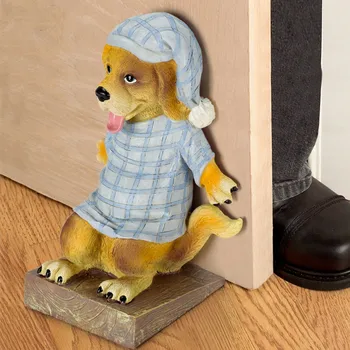 

2020 Animal Door Stops Dog and Cat Door Ends Bookends Ornament Environmental Protection Resin Europe Hand-painted Creative Gift