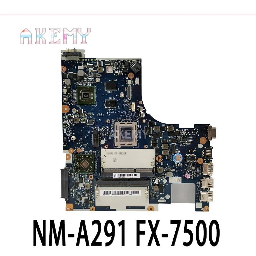 Tested ACLU7 ACLU8 NM-A291 mainboard For Lenovo Z50-75 G50-75 Laptop PC Motherboard FX-7500 CPU | Компьютеры и офис
