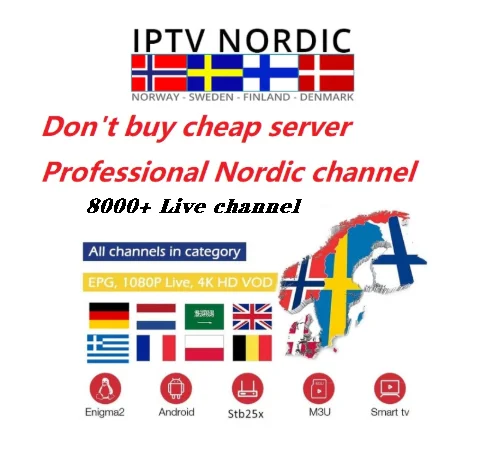 Скандинавский IPTV подписка Италия Французский Испания earopean ip tv box для android tv box smart ip tv box mag устройство американский, Канада