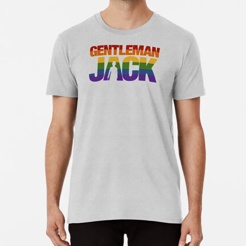 Радуга фестиваль Прайд с Anne Lister силуэт Title t shirt джентльмен Джек Анна Листер Анн