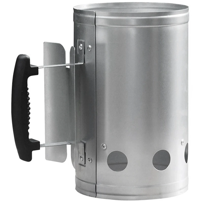 

Barbecue Chimney Starter Charcoal Grill Steel Rapid Quick Fire Lighter for Home Outdoor Picnic Camping Barbecue Party Supplies