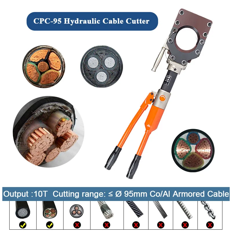 

1 шт. резак для гидравлического кабеля стандартные гидравлические обжимные инструменты для общего кабеля ножницы для быстрой медной армированной кабельной обжимной болт резаки