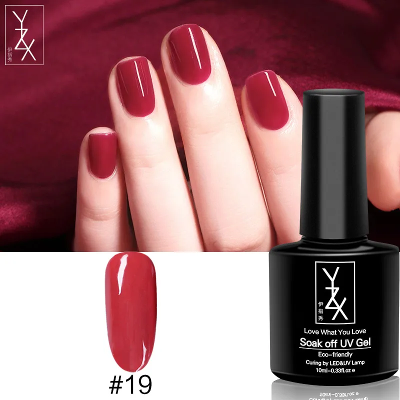 Color19 YXZ гель для ногтей красная бабочка любовь серия УФ/светодиодный лак SoakOff 10 мл эмалированный молочный белый черный лак для ногтей для сексуальных женщин - Цвет: Color19