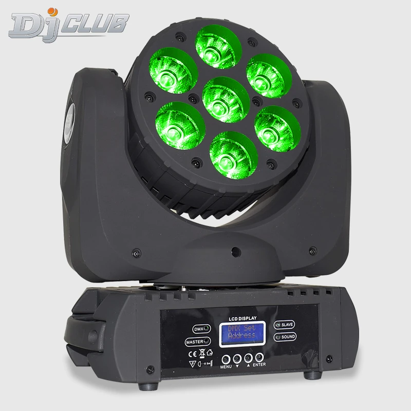 

Moving Head 7X12 4In1 Wash Rgbw Light Dmx 512 Led Stage Lighting For Club Light Dj Disco Stage Effect Lighting