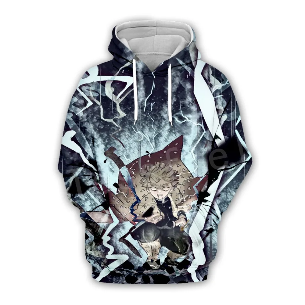 

Tessffel Hot Anime Kimetsu no Yaiba Harajuku Cartoon Colorful Tracksuit 3D Print Hoodie/Sweatshirt/Jacket/shirts Men Women s-14