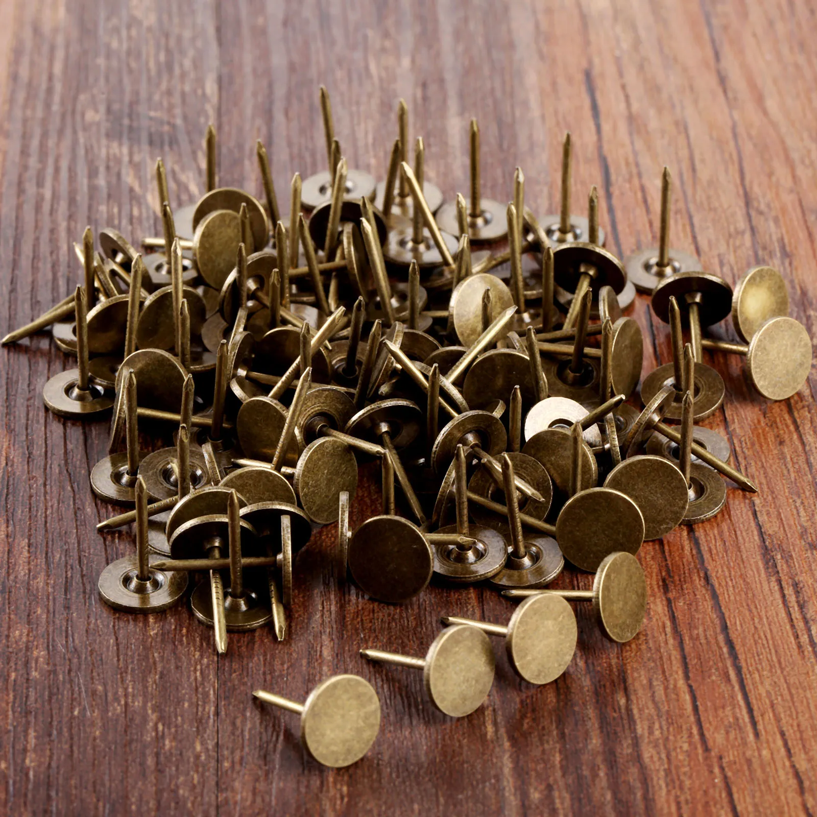 Upholstery Nail 100pcs Flat Upholstery Nails Sofa Studs Pins Tacks