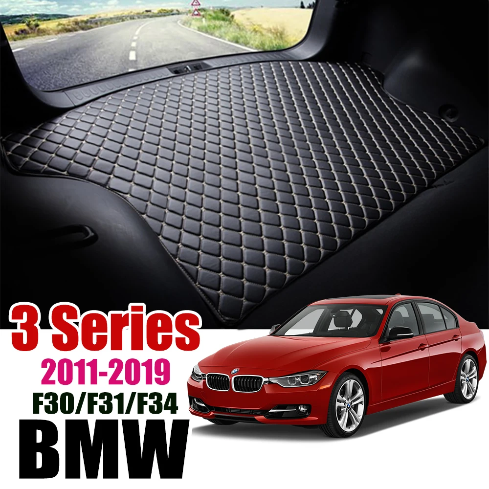 Кожаный коврик для багажника автомобиля BMW 320i 330i подкладка груза 3 серии 2011 2019 F30 F31 F34 подкладка| |