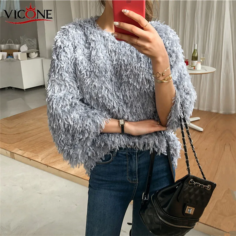 Round-neck comb-over shirt top girl 2020 Spring and Autumn Korean version of nine-point sleeve width loose casual shirt T - 4.00068E+12