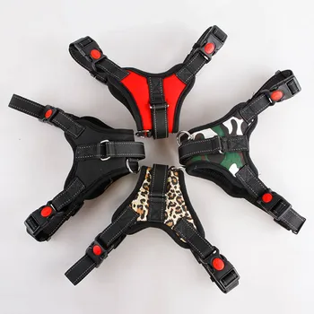 

New Pets Dog Harness Vest Reflective Tape Breathable Mesh Pet Dogs Leash Harness Accessories NIN668
