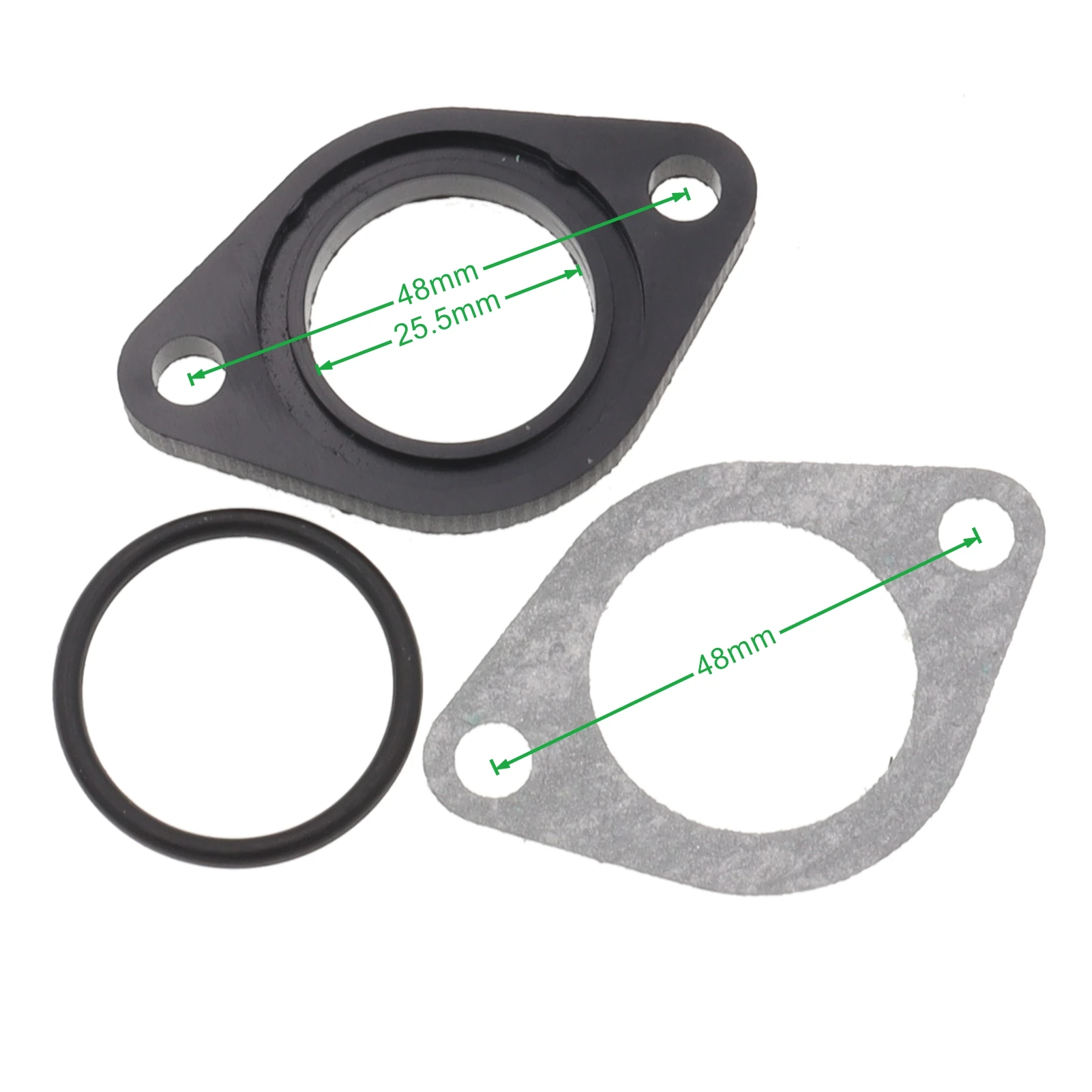 흡기 매니폴드 스페이서 O-RING 스페이서 가스켓, ATV 고 카트, 3 세트 PZ26 PZ27 PZ30 기화기, 26mm 기화기, 6mm