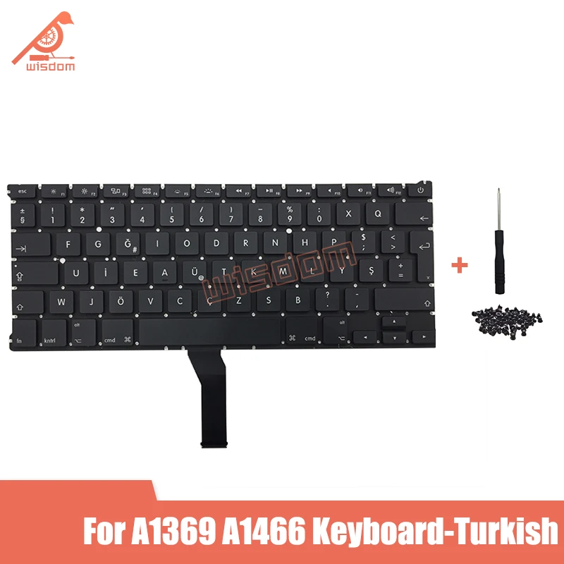 Полный новый ноутбук Турецкая клавиатура для Macbook Air 13 &quotA1369 A1466 MD231 MD232 MC503 MC504 2011 15