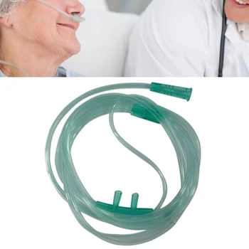 

High Flow Health Care Durable Flexible Disposable Adult Hose Kink Resistant Tube Home Universal Soft Green Nasal Oxygen Cannula