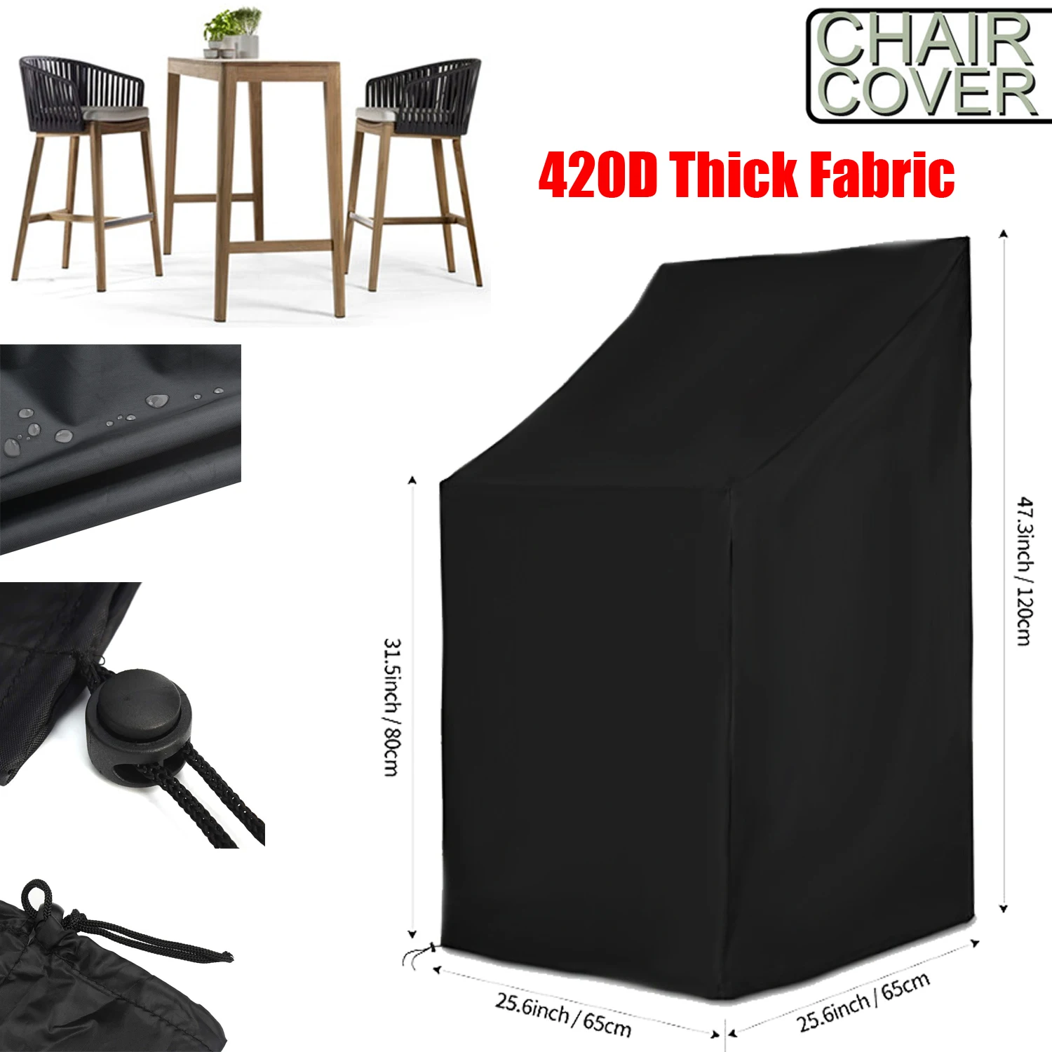 Furniture Chair Cover Waterproof Outdoor Garden Beach High Back Patio Single Chair Covers High Quality Furniture Protection All Purpose Covers Aliexpress