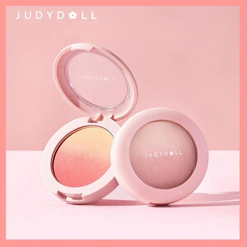 Judydoll Gradient Blush Peach Brightening Sunset Kumquat Trucco Delicato Nude Natural Makeup Women Face Makeup Contour