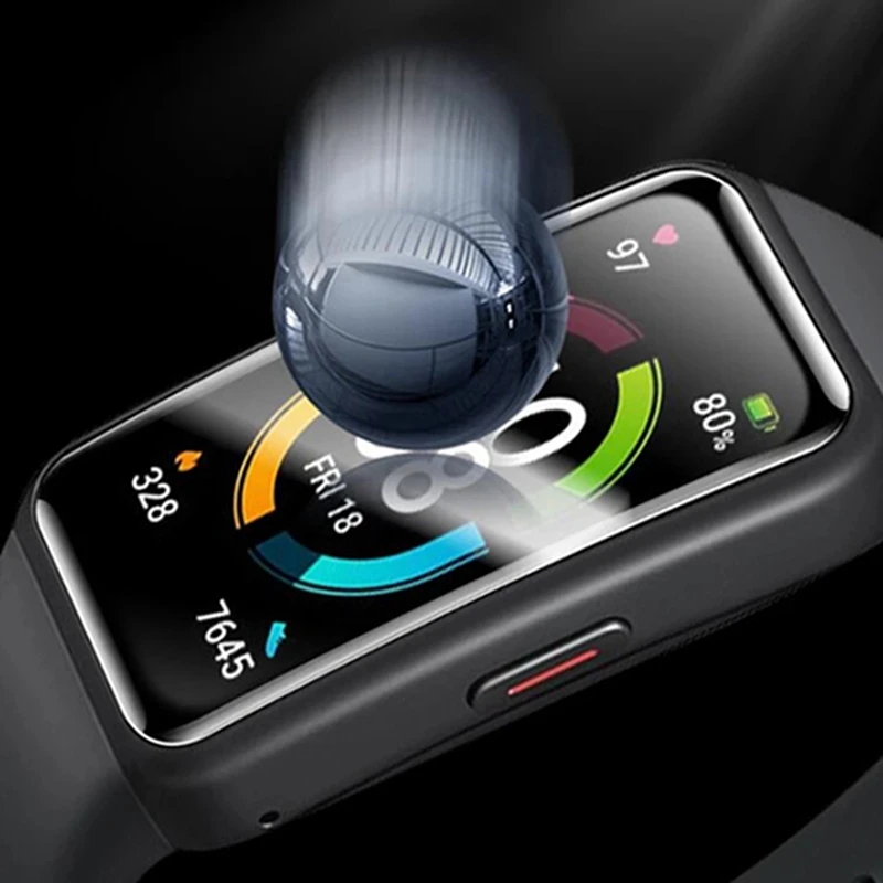3D Protective Film on for Huawei Honor Band 6 Full Curved Edge Screen Protector for huawei band6 band 6 soft protective film