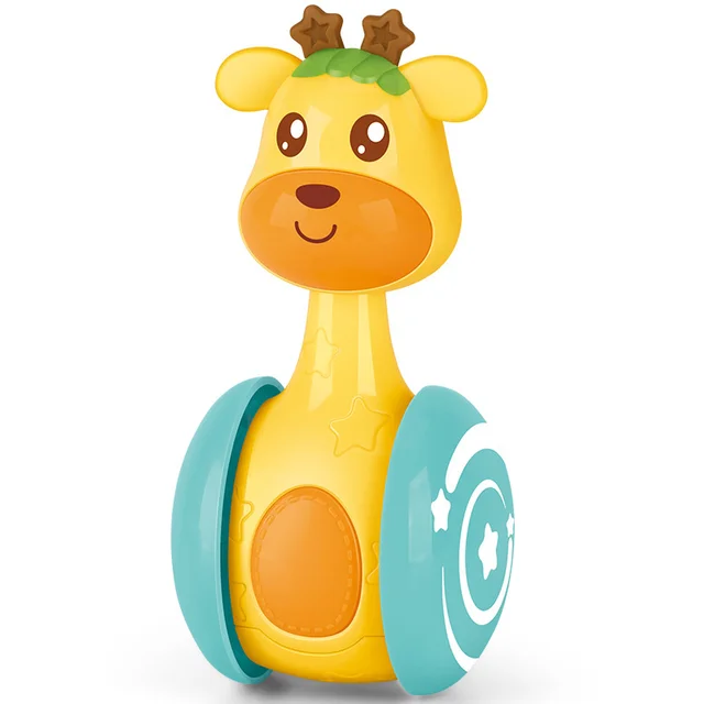 2021 New Baby Cute Rattles Tumbler Doll Baby Roly-poly Toys  Bell Music Learning Education Toys Gifts Baby Toys 6