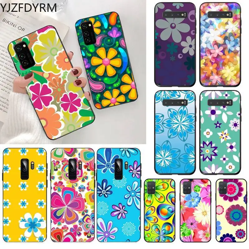 

YJZFDYRM Flower Power Phone Case for Samsung S20 plus Ultra S6 S7 edge S8 S9 plus S10 5G lite 2020