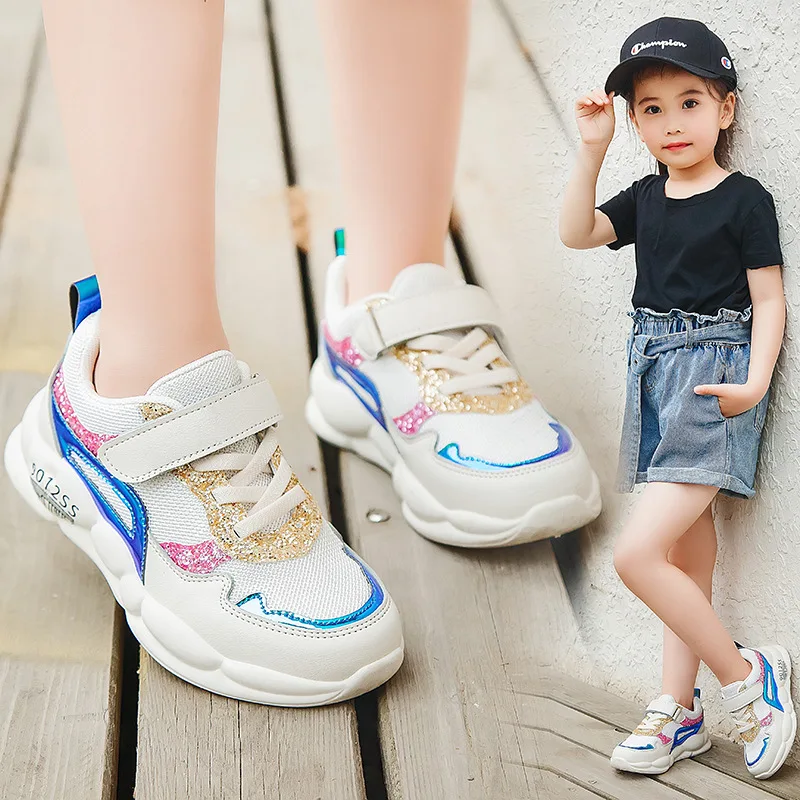 Удобные детские осенние кроссовки; обувь для девочек и мальчиков; спортивная обувь; Модные Повседневные детские кроссовки; детская обувь; Размеры 26-37