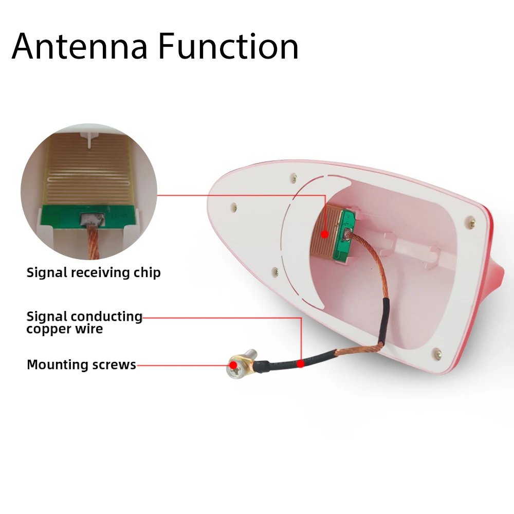 Универсальная автомобильная антенна плавник акулы авто радио сигнальные антенны на крышу Черный Красный Белый Серебряный Акулья плавник антенна для BMW/Toyota