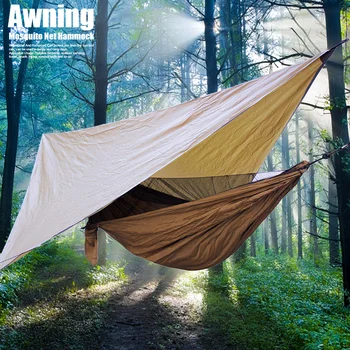 

2 Person Anti UV Windproof Nylon Waterproof Lightweight Portable Hammock Survival Easy Install Outdoor Camping Travel Hiking