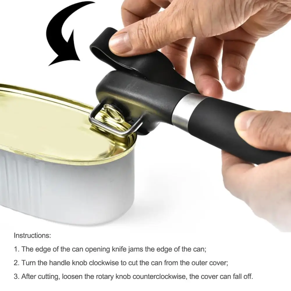 

New Multifunction Stainless Steel Safety Side Cut Manual Can Tin Opener Jar Opener