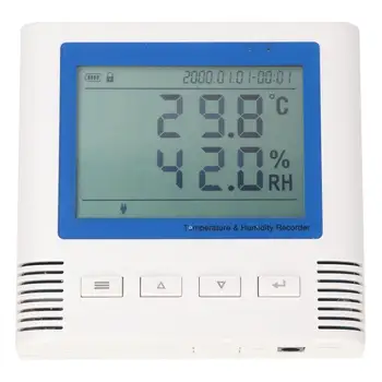 

ABS Temperature and Humidity Recorder Usb Large Screen Wide Viewing Angle LCD Display -3