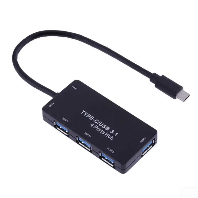 

Portable High Speed USB 3.1 Type-C to USB 3.0 4 Ports Hub Cable Adapter