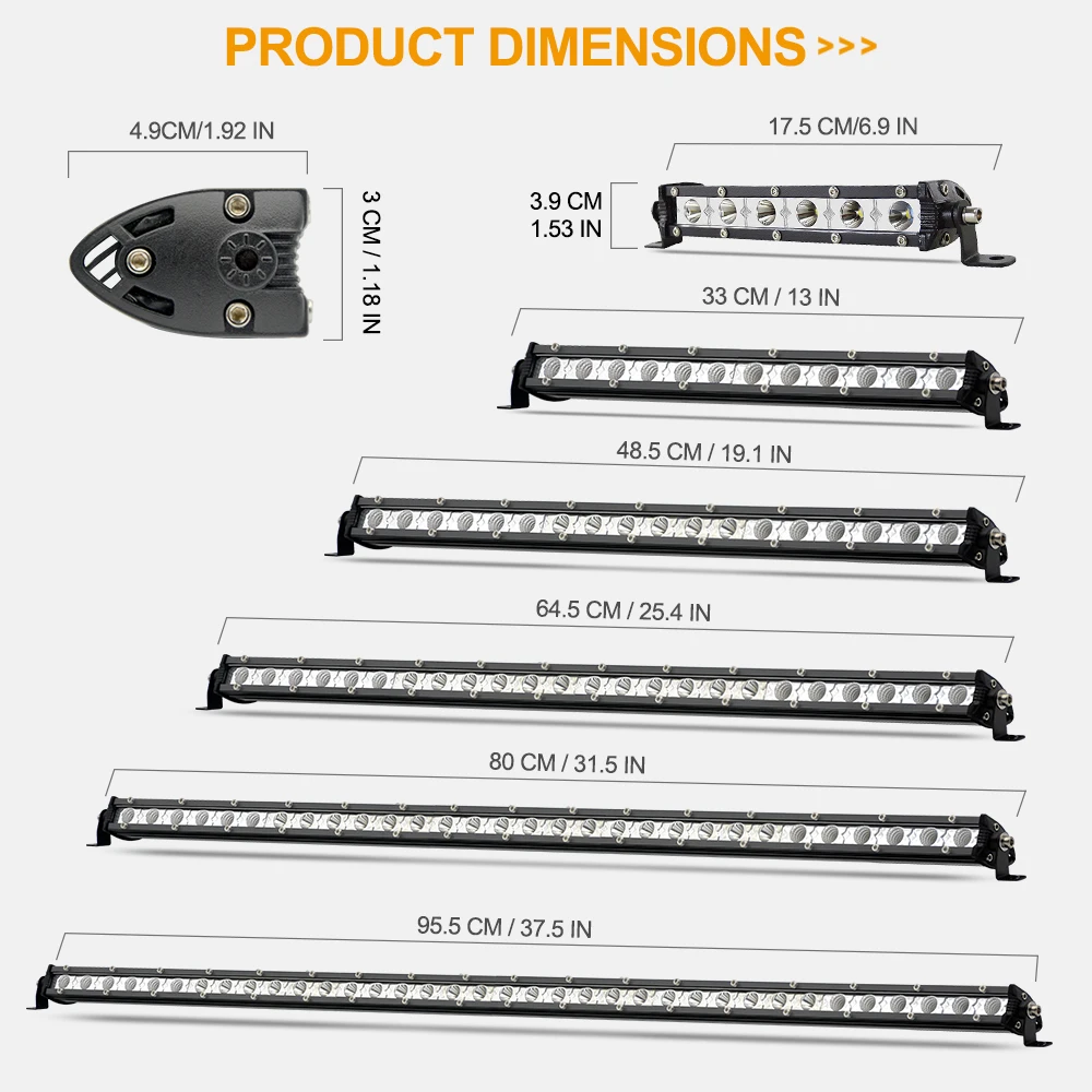 LED light bar Tripcraft Single Row Super Slim LED Light Bar 7