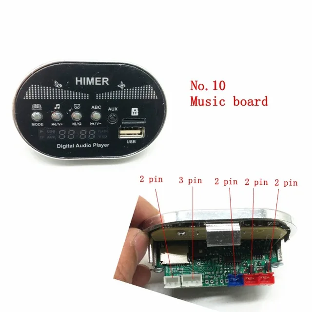 Детский Электрический автомобиль Bluetooth музыкальный плеер с USB интерфейсом MP3 музыкальная версия чип, 12 в музыкальный плеер аксессуары для динамиков - Цвет: No.10