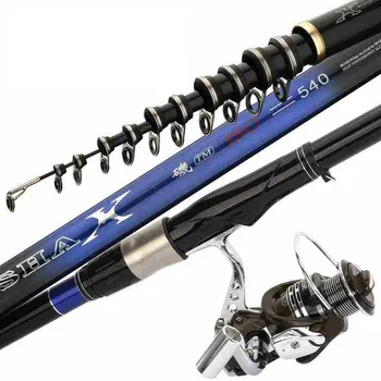 

3.6M 4.5M 5.4M 6.3M Rock Fishing Poles Carp Fishing Rod Feeder Hard Carbon Fiber Telescopic Fishing Olta Long Section Fish Pesca