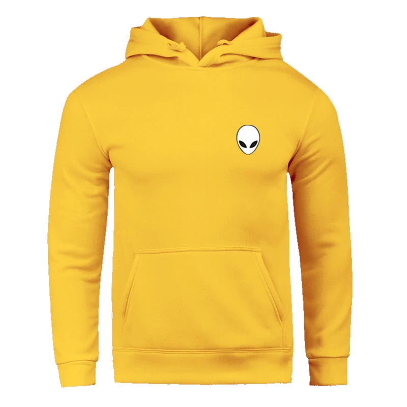 alien print hoodie