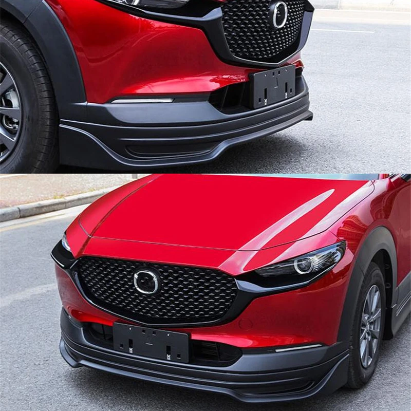 Ceyusot For Mazda Cx30 Body Kit Front Bumper Anterior Lip 2020 Year Abs Front Bumper Black Trim