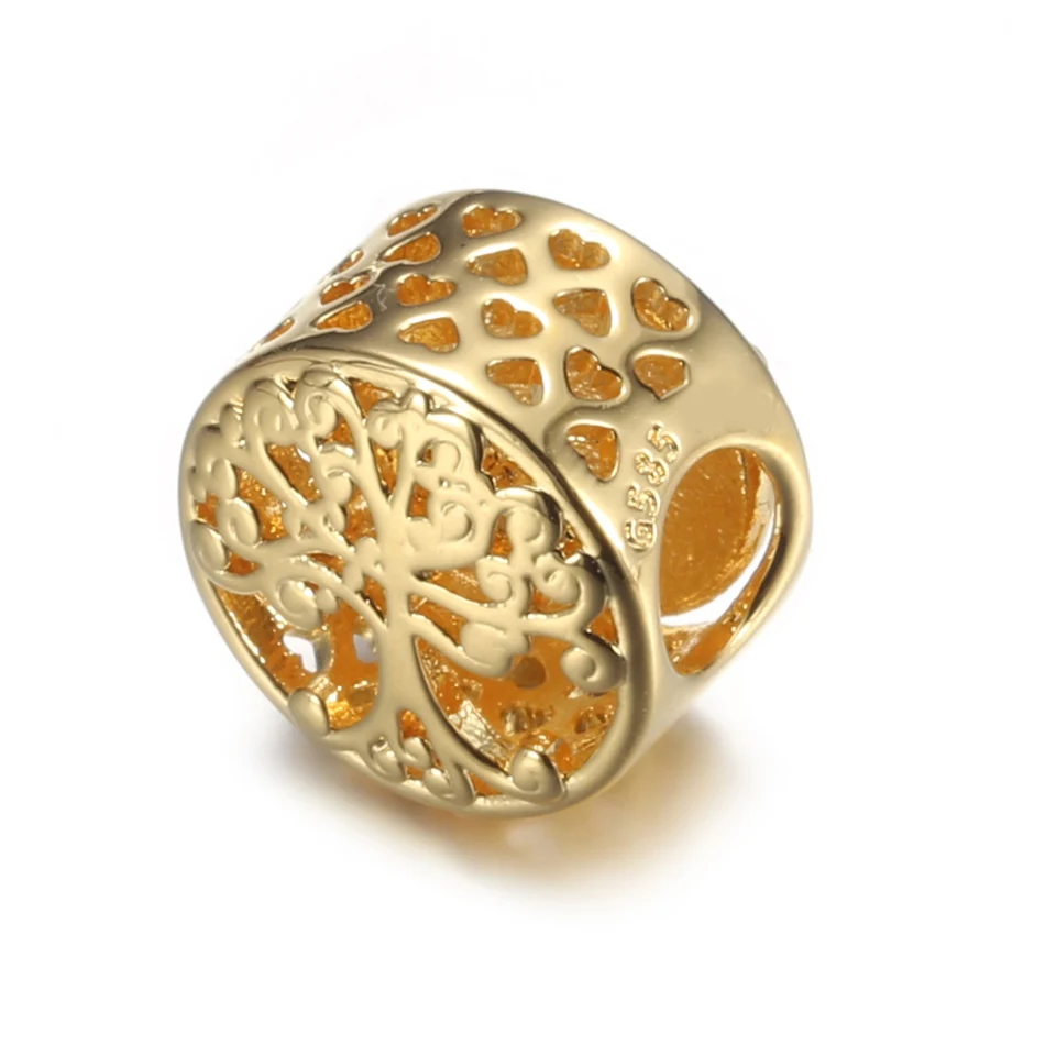 Аутентичные бусины из серебра пробы ажурные блестящие шармы в виде семейных