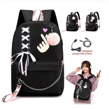 

women Backpack School Bags Laptop Travel Bags for Girls women Teenage Notebook Backpack Nylon Mochila Pusheen Bag