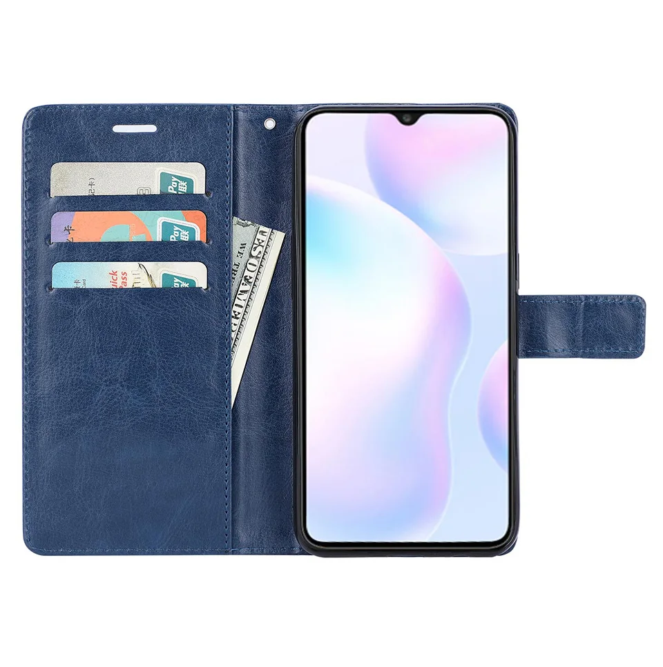 case for xiaomi Flip leather case For on Xiaomi Redmi 9A Case Redmi 9A back phone case For on Xiaomi Redmi 9 9A Cover xiaomi leather case custom