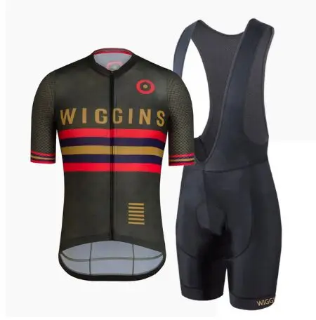 Cycling Sets Горячая Высокое качество wiggins Велоспорт Джерси и плотно подходят летние мужские рукава Велоспорт Комплект mtb велосипед рубашка - Цвет: Cycling Sets
