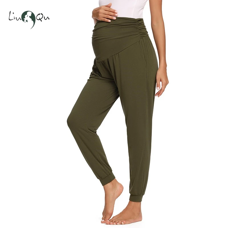 Women's Maternity Yoga Sweatpants Loose Workout Joggers Pants Comfy