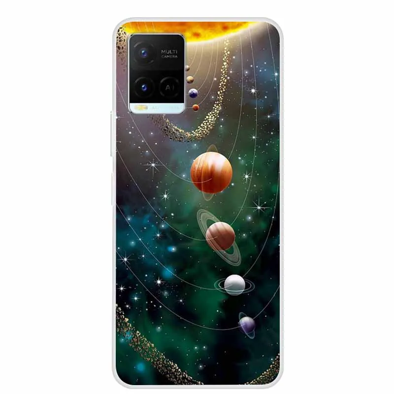 Cover Per Vivo Y33s BAIDIYU Con Staffa Integrata - Doppio Strato TPU + PC Anticaduta - Colore Rosso - 2