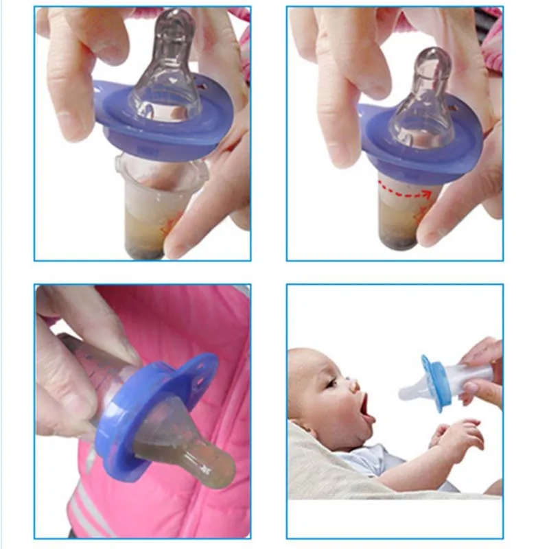 10ml Baby Nipple Medicine Feeder Water Feeding Bottle Anti-choking Safe Baby Medicine Feeder Cup with Scale Pacifier Baby Feeding Utensils