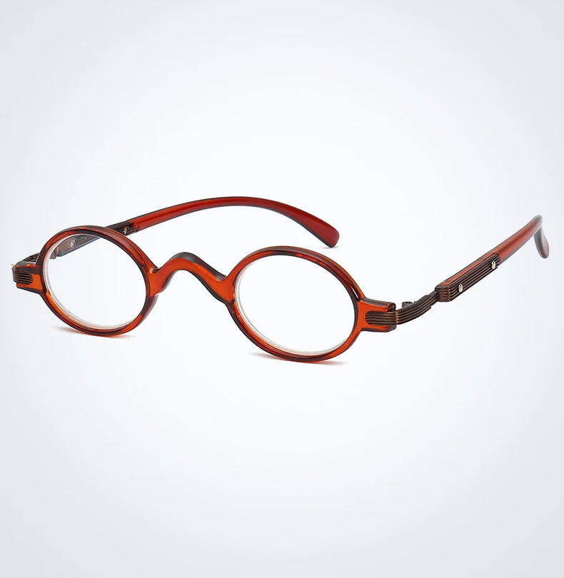 Small Oval Reading Glasses Men Women Retro Round Hyperopia Presbyopia Eyewear Glasses with Diopter+1.0 1.5 2.0 2.5 3.0 3.5 4.0