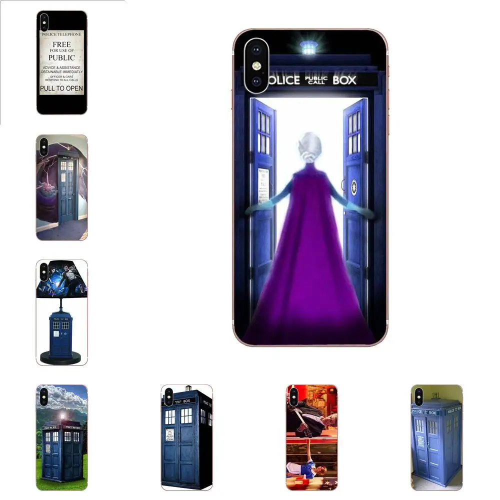For iPhone SE2020 11 Plus Pro X XS Max XR 8 7 6S SE 4S 5 5C 5S TPU Phone Coque Open Door Tardis Doctor Who | Мобильные телефоны и