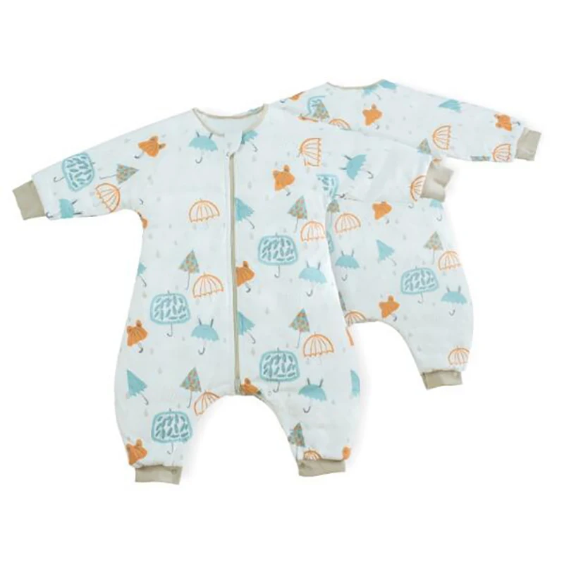 Спальный мешок для новорожденных; хлопковое детское платье; уплотненные пеленальные раздельные комбинезоны; Одежда для младенцев; Хлопок; BMT052