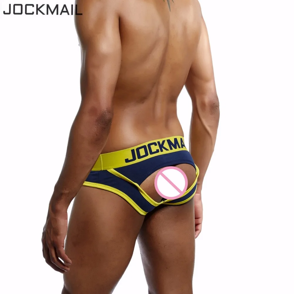 Трусы брифы JOCKMAIL мужские с открытой спиной брендовые пикантные трусы
