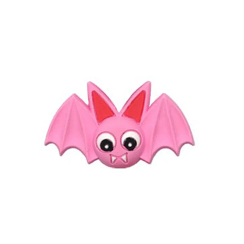 Bat Pink Чип и Дейл 20 шт Силиконовые Бусины-прорезыватели, халлоун, летучая мышь, эльф, Мультяшные бусины, сделай сам, пустышка, цепочка, ожерелья, жевание, для прорезывания зубов, игрушки - Цвет: Bat Pink