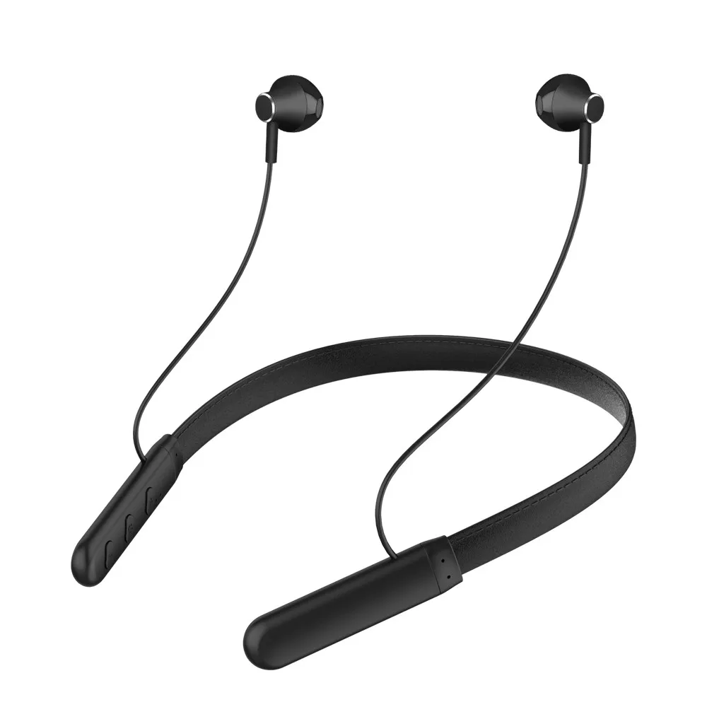 Наушники EARDECO с кожаным шейным ободом беспроводные наушники поддержкой Bluetooth