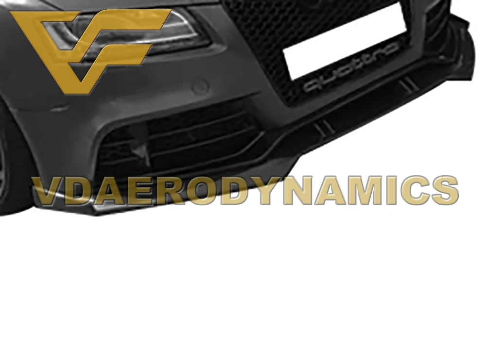 Подходит для 08-11 12-16 17-19 Audi RS5 S5 VAD-R углеродное волокно передний губной сплиттер Бампер Комплект-3 вида стилей на выбор